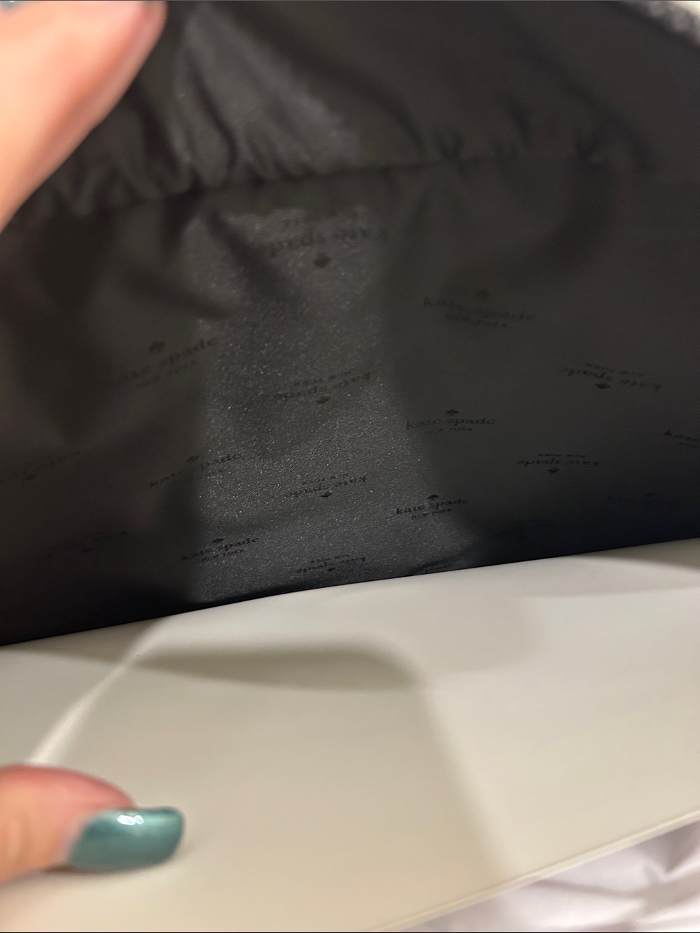 Kate Spade (NWT) Kip Canvas Large Tote Bag in Black - Picture 12 of 15